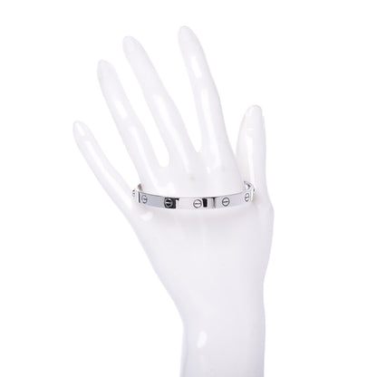 Cartier 18K White Gold LOVE Bracelet 18 2 of 6