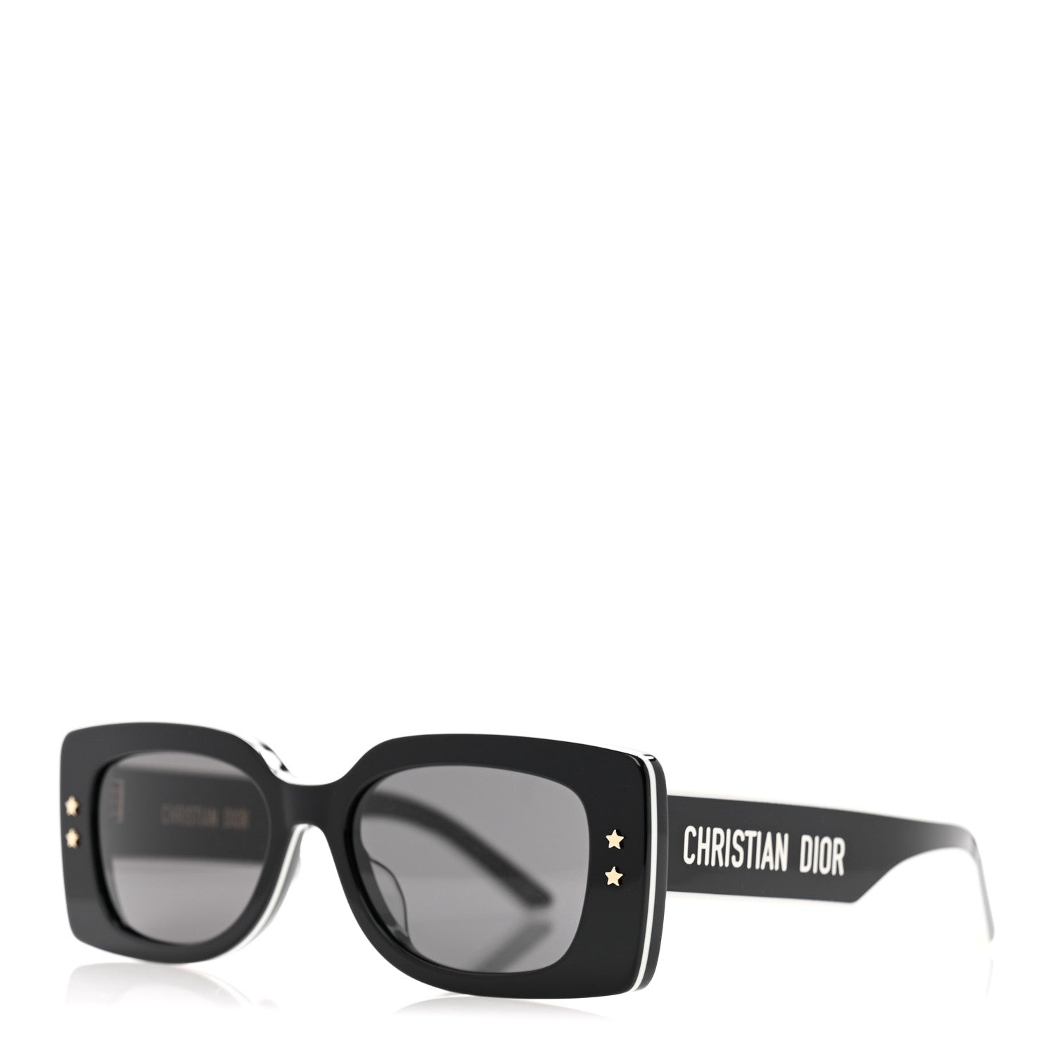Christian Dior Diorpacific S1U Square Sunglasses Black White 1 of 8