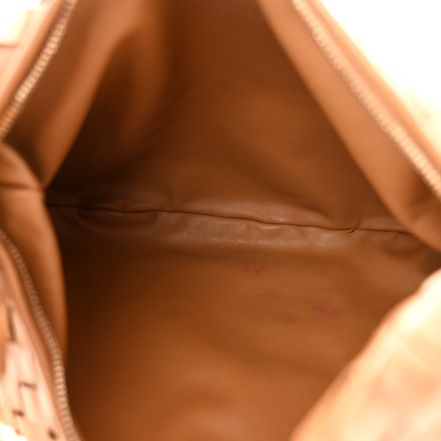 Nappa Intrecciato Teen Jodie Hobo Caramel