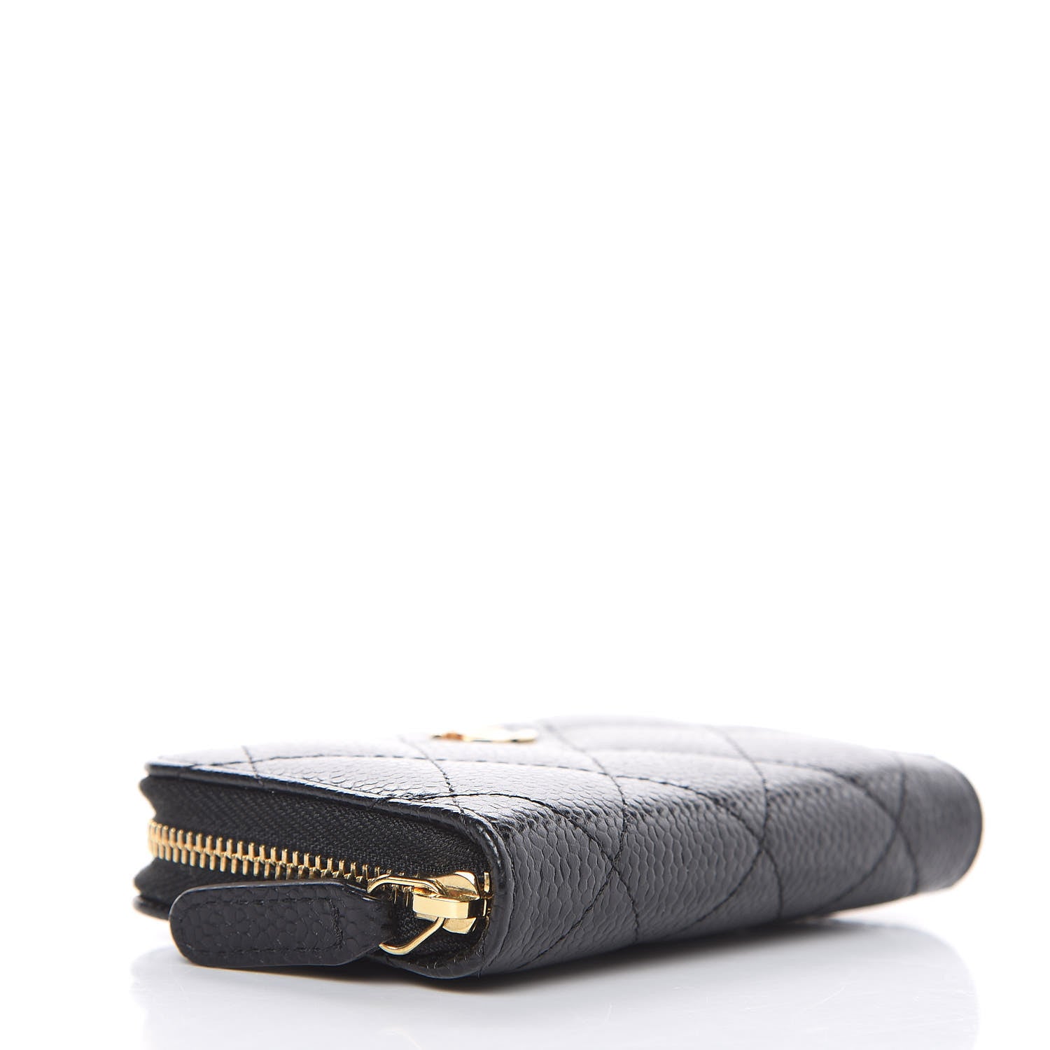 Chanel Caviar Quilted Zip Coin Purse Black 4 of 8