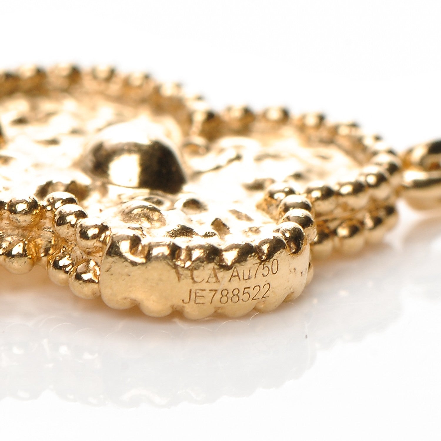 Van Cleef & Arpels 18K Yellow Gold 10 Motifs Vintage Alhambra Necklace 6 of 6