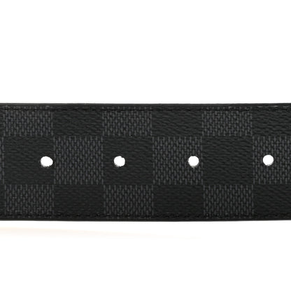 Louis Vuitton Damier Graphite 40mm LV Initiales 85 34 Belt 3 of 6