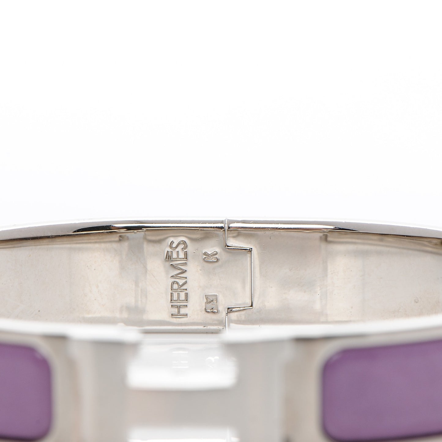 Enamel Narrow Clic Clac H Bracelet PM Mauve