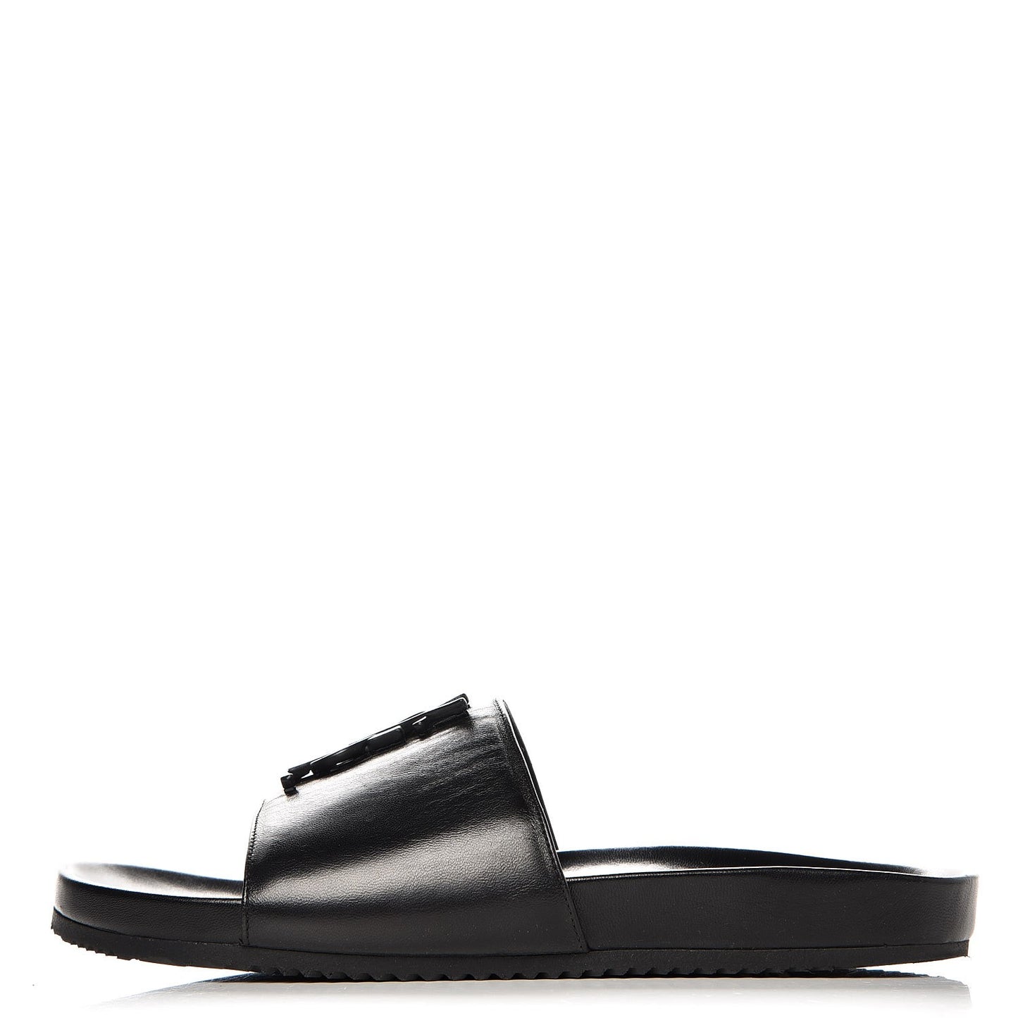 Lambskin Joan Slide Sandals 39.5 Black