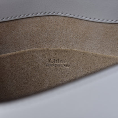 Chloe Calfskin Suede Medium Nile Bracelet Bag Light Grey 8 of 10