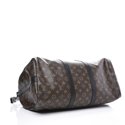 Louis Vuitton Monogram Macassar Keepall Bandouliere 45 5 of 10
