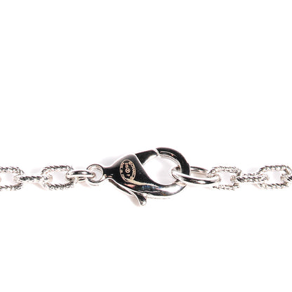 Chanel Crystal Pearl CC Long Necklace Silver 5 of 6