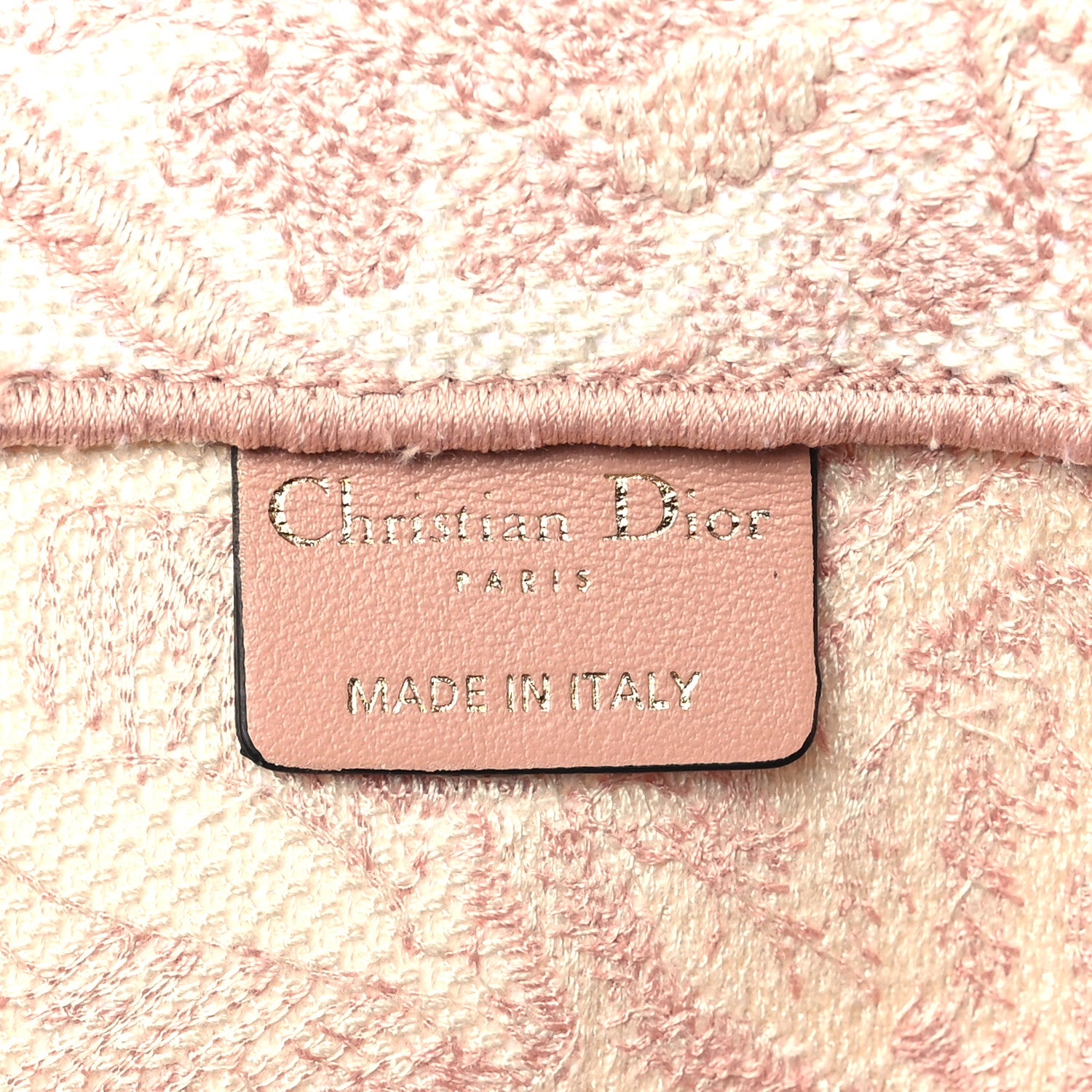Christian Dior Canvas Toile De Jouy Embroidered Large Book Tote Pink 6 of 11