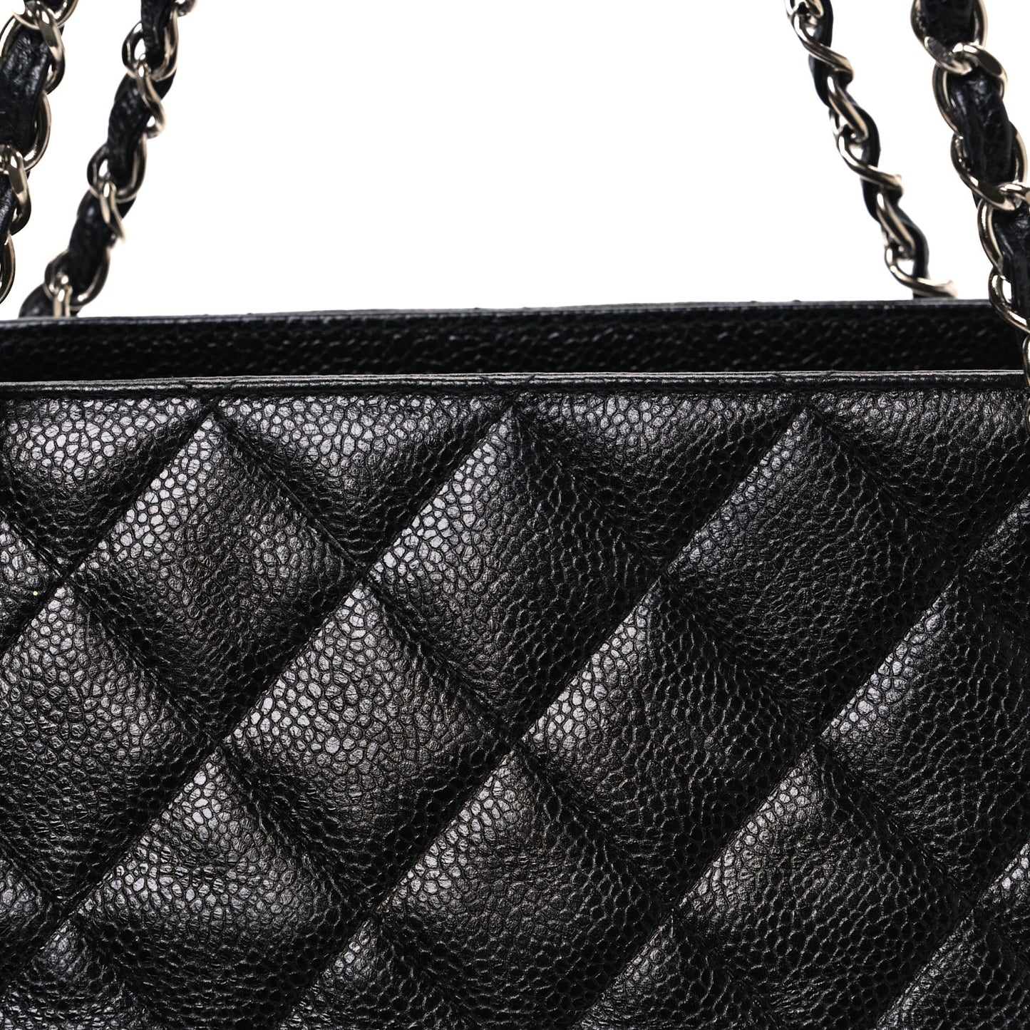 Caviar Quilted Shoulder Bag Black