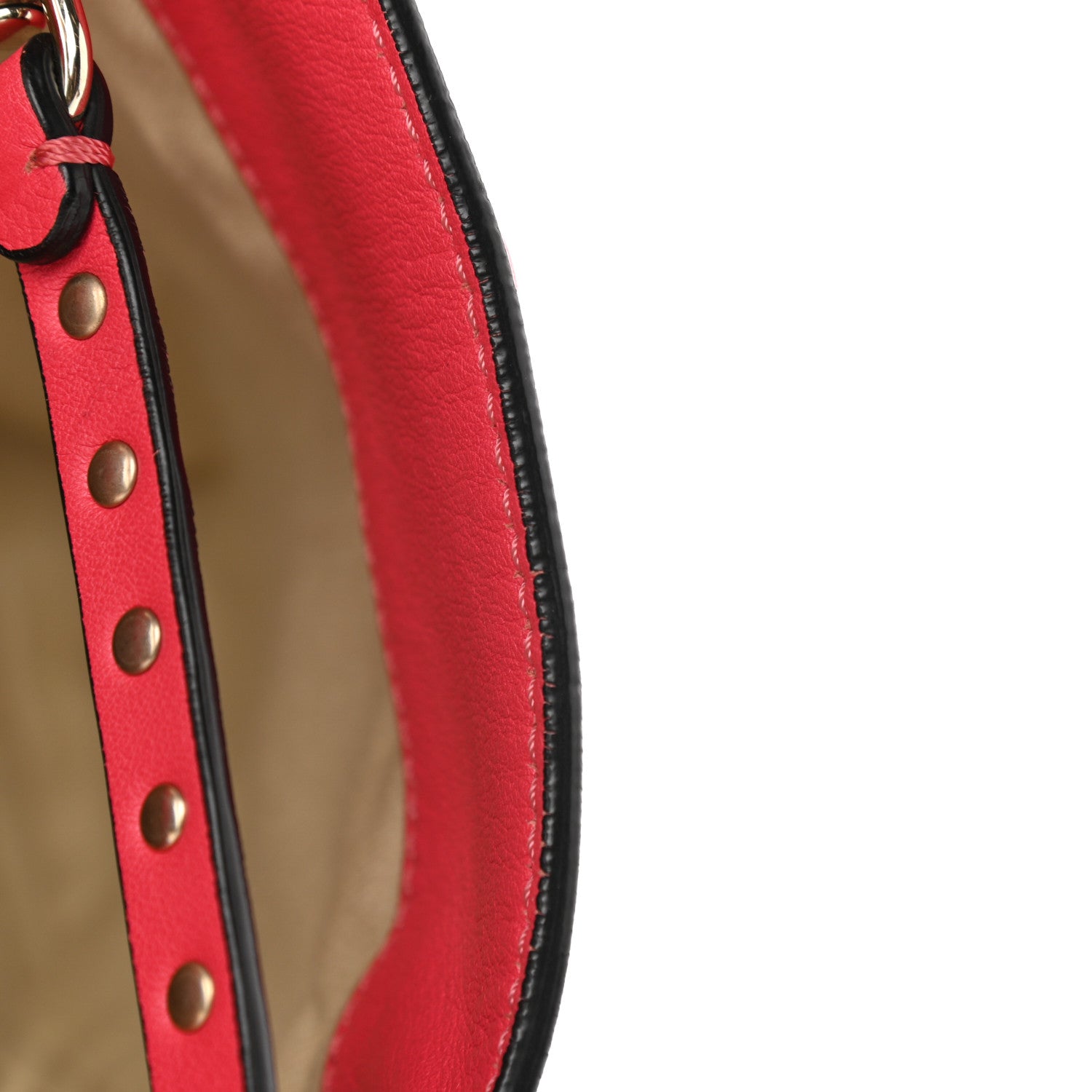 Valentino Garavani Vitello Rockstud Double Handle Tote Deep Rose 12 of 17