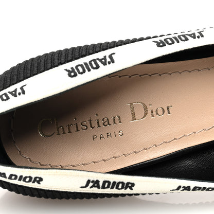 Christian Dior Technical Canvas Ribbon Embroidered J'Adior 100mm Pumps 39 Black 7 of 8