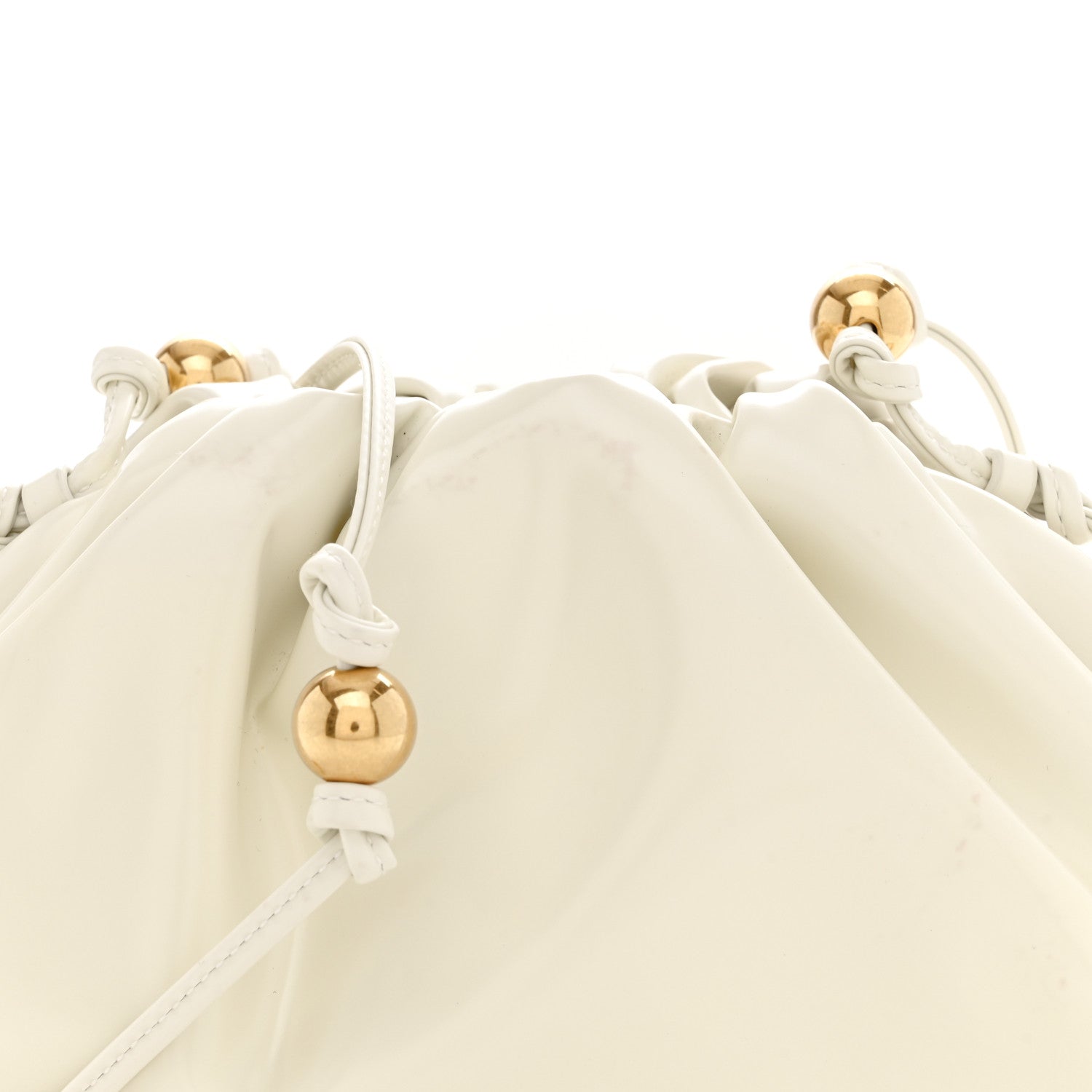 Bottega Veneta Patent Mini Pouch Chalk 8 of 11