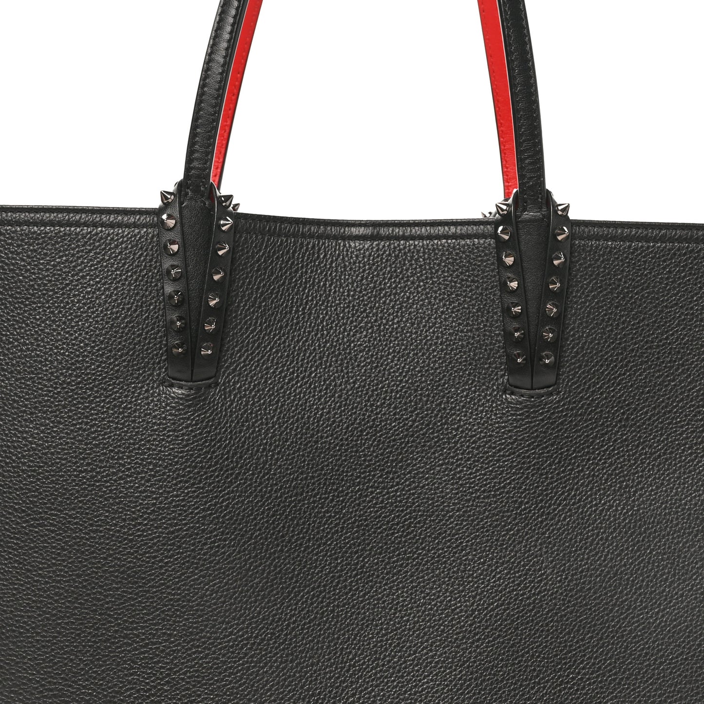 Calfskin Spikes East West Cabata Tote Black