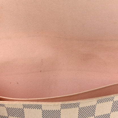 Louis Vuitton Damier Azur Pochette Felicie Chain Wallet Rose Ballerine 14 of 15