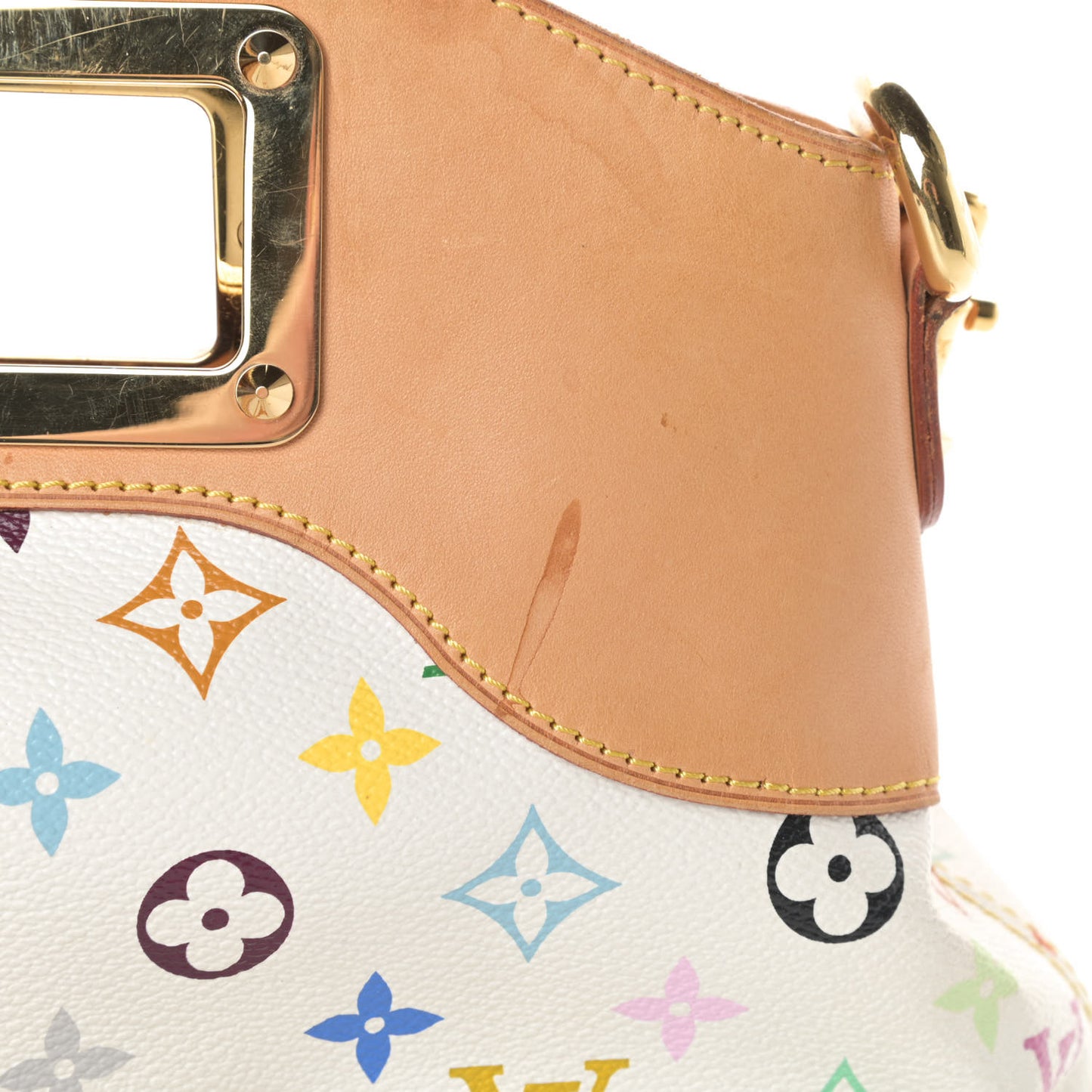 Monogram Multicolor Judy GM White