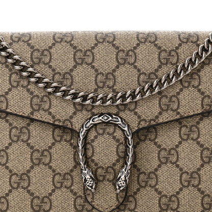 Gucci GG Supreme Monogram Mini Dionysus Chain Wallet Beige Taupe 8 of 11