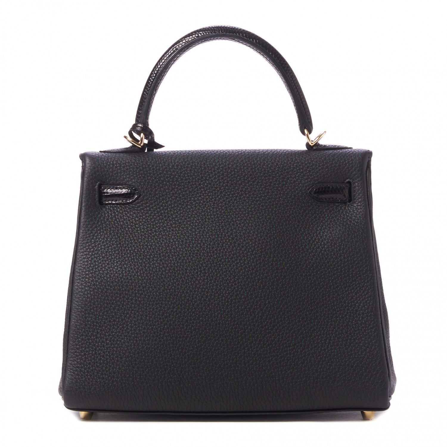 Hermes Togo Lizard Kelly Retourne Touch 25 Black 4 of 34