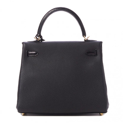Hermes Togo Lizard Kelly Retourne Touch 25 Black 4 of 34