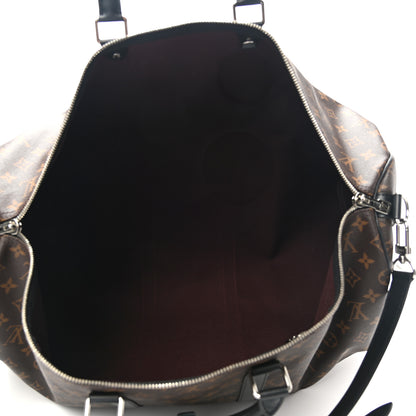 Louis Vuitton Monogram Macassar Keepall Bandouliere 55 5 of 16