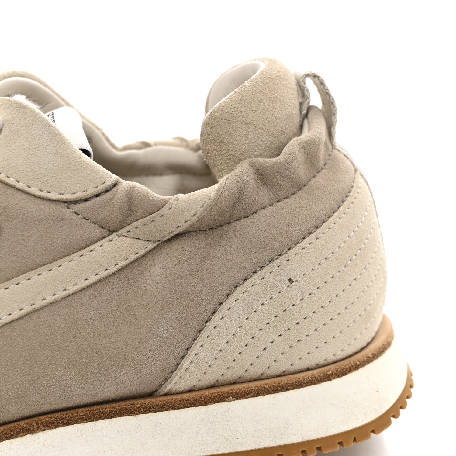 Hermes Suede Goatskin Jet Sneakers 37 Beige Esquisse Glaise 11 of 12