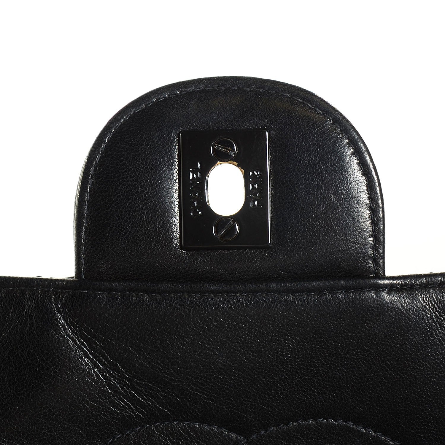 Chanel Lambskin Quilted Jumbo Single Flap So Black 5 of 11