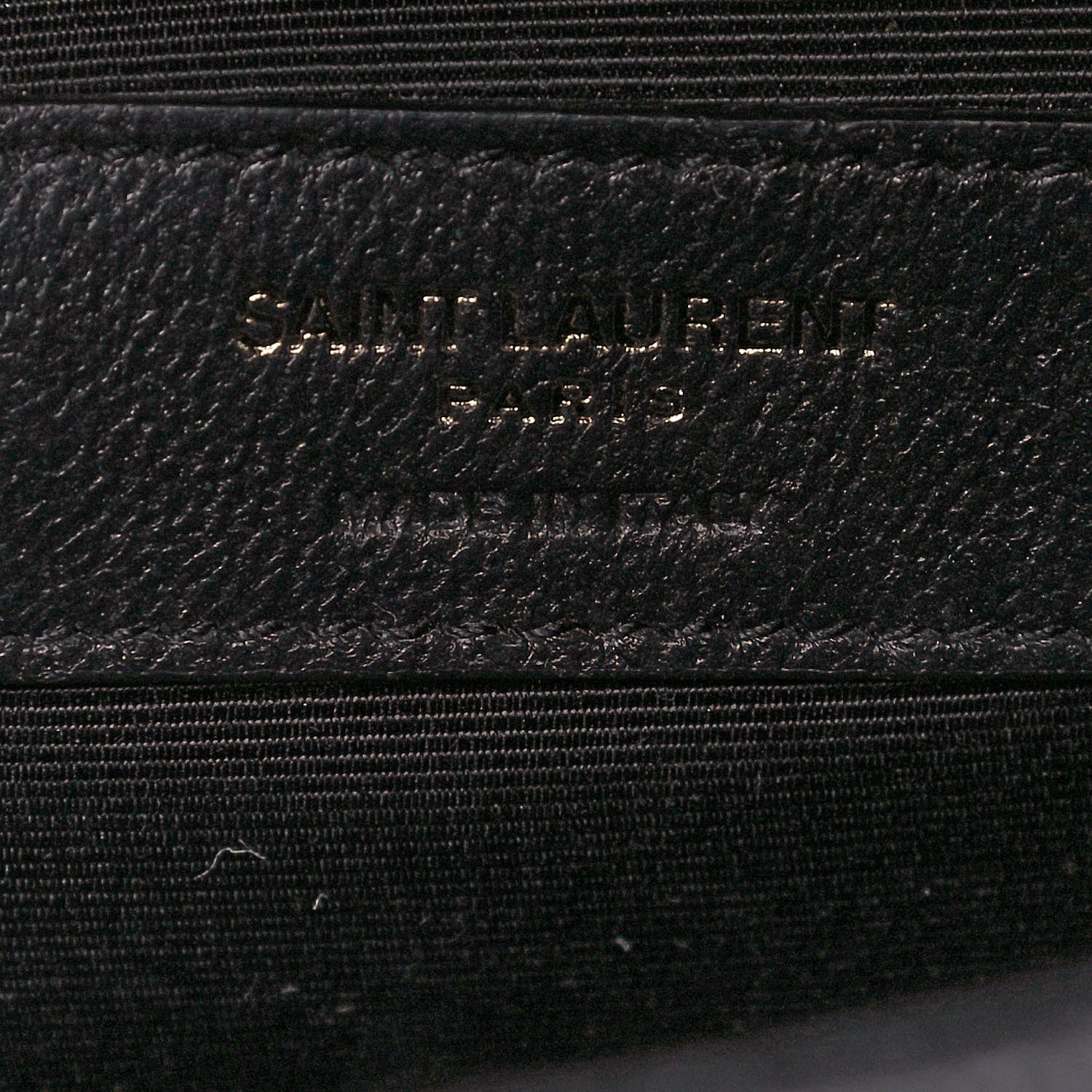 Saint Laurent Grain De Poudre Textured Mixed Matelasse Large Triquilt Monogram Monochrome Satchel Black 10 of 12