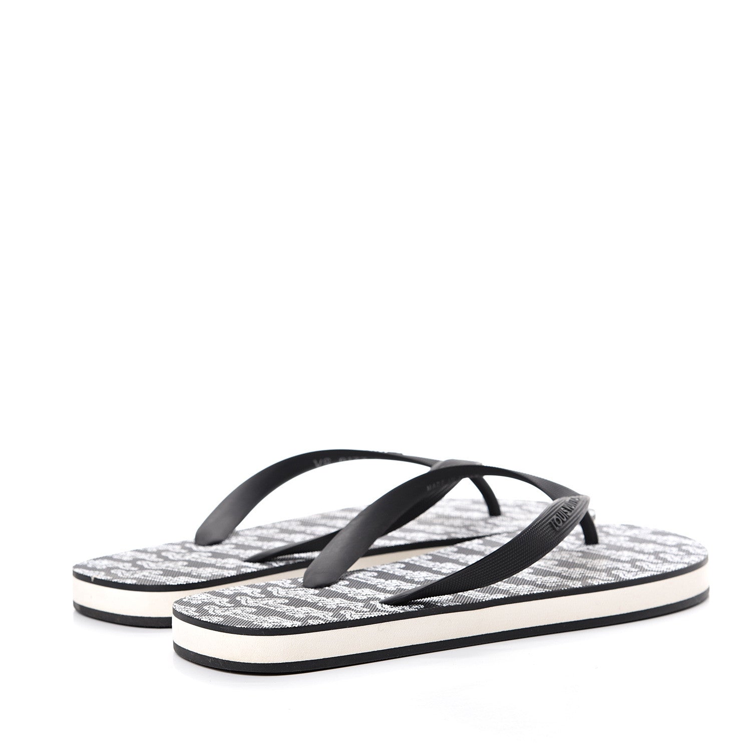 Louis Vuitton Rubber Mens Molitor Thong Sandals 8 Black 4 of 7