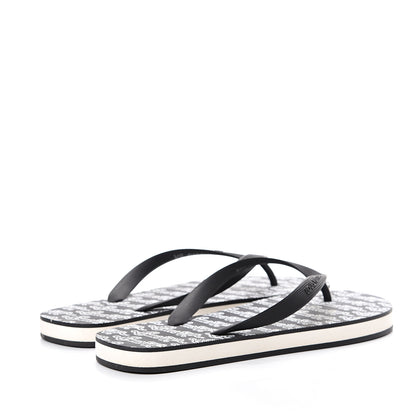 Louis Vuitton Rubber Mens Molitor Thong Sandals 8 Black 4 of 7
