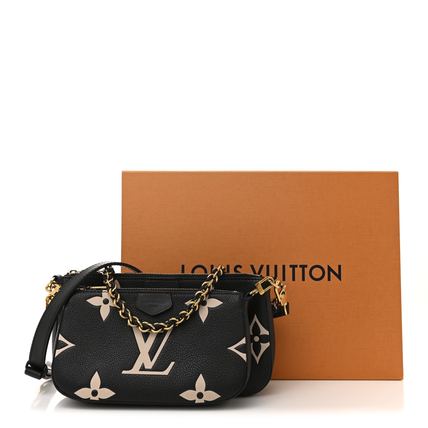 Louis Vuitton Empreinte Monogram Giant Multi Pochette Accessories Black Beige 15 of 15