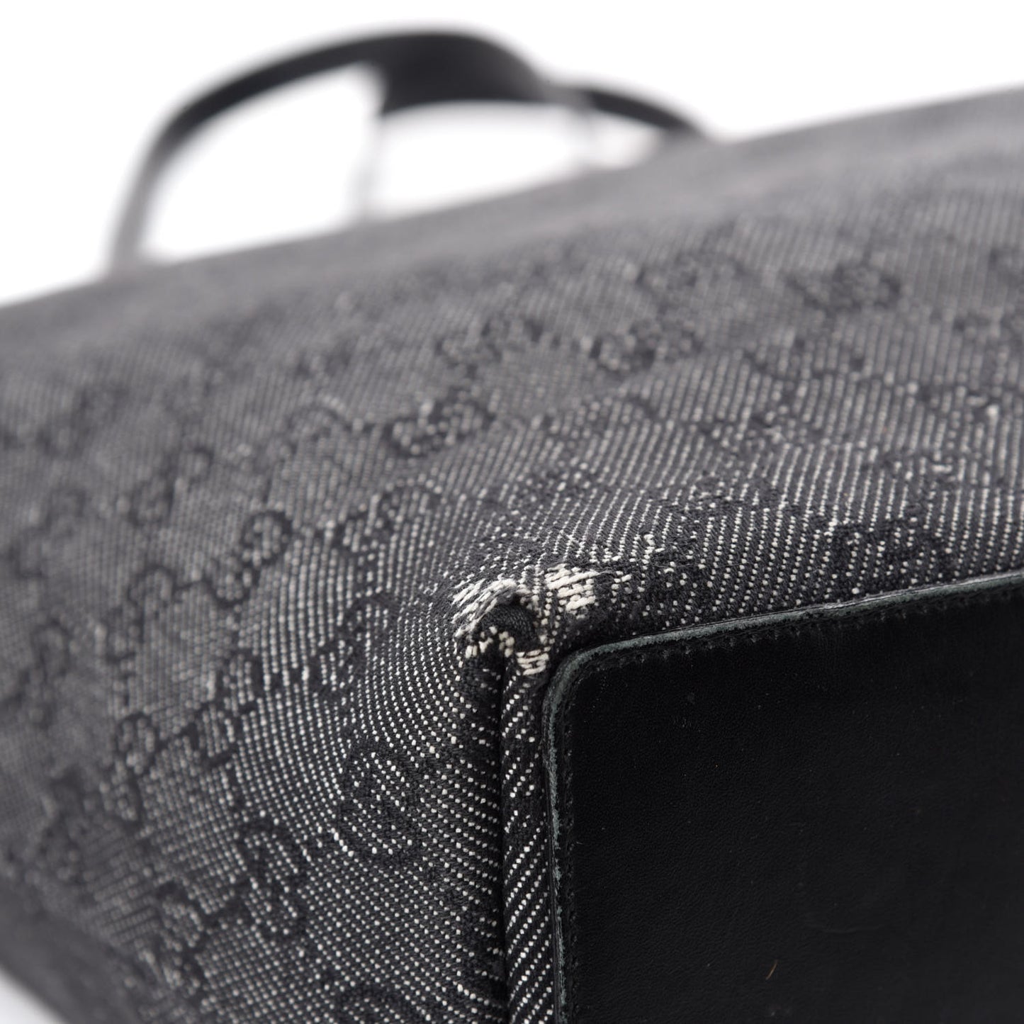 Monogram Bucket Tote Black