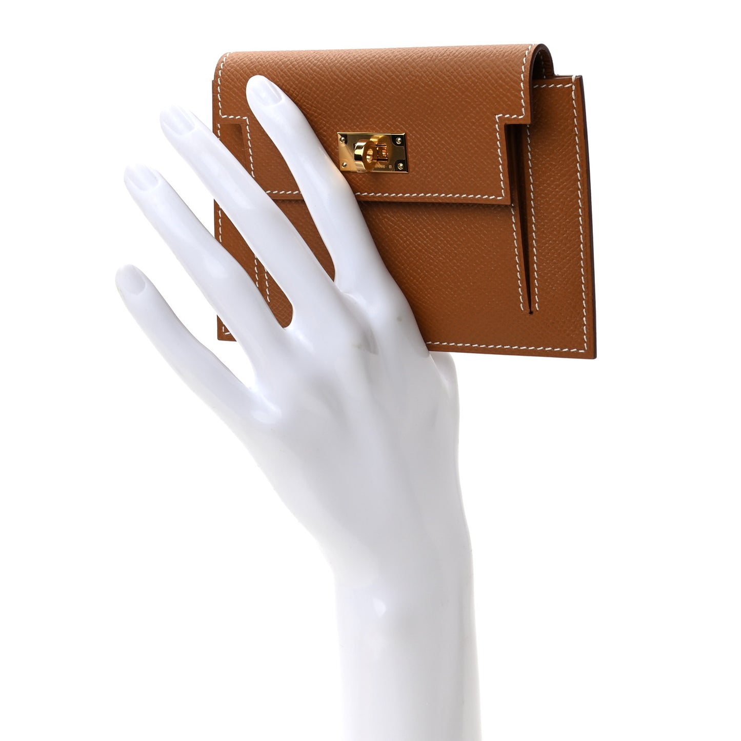 Epsom Kelly Pocket Compact Wallet Gold