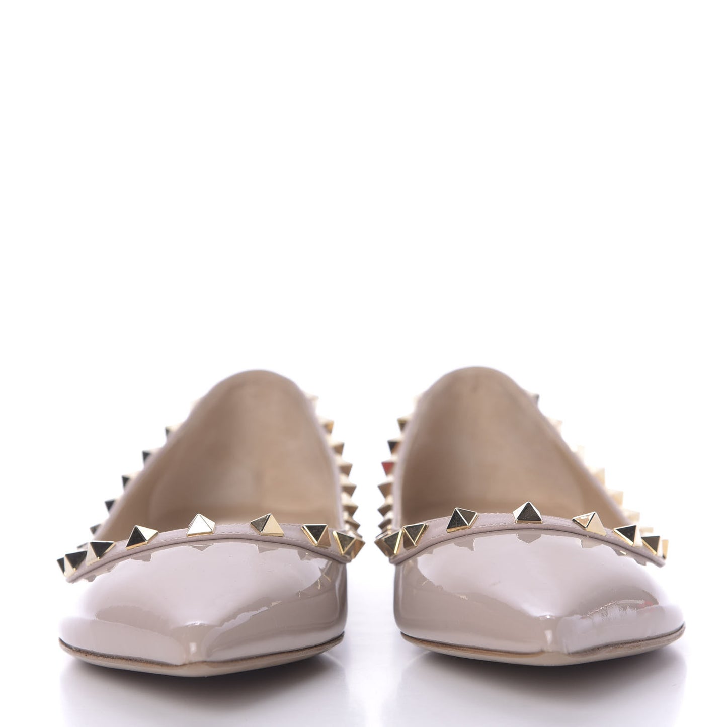 Patent Rockstud Ballerina Flats 39 Poudre