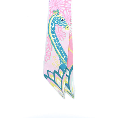 Hermes Silk The Three Graces Twilly Rose Bonbon Canard 4 of 6