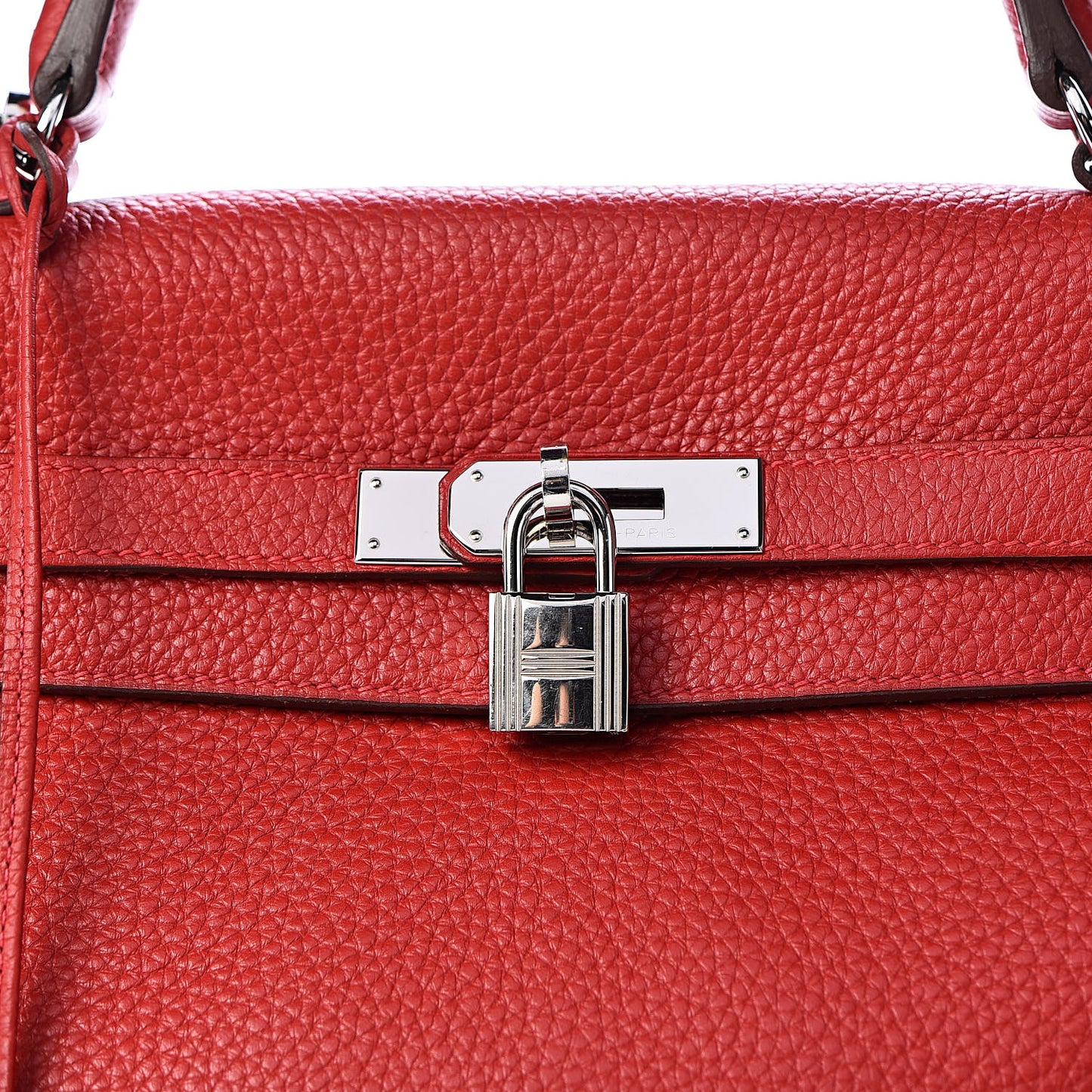 Taurillon Clemence Retourne Kelly 35 Rouge Garance
