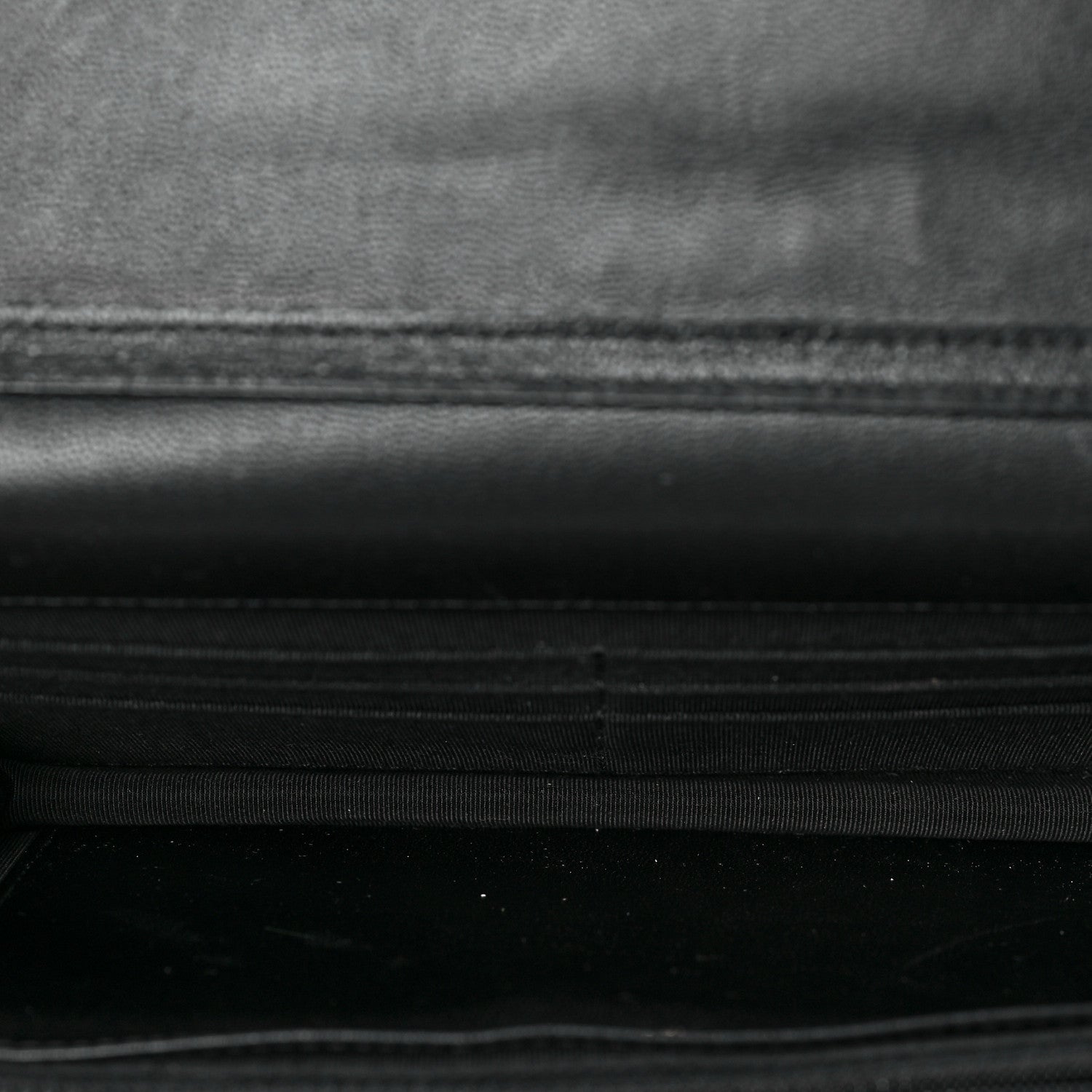 Chanel Goatskin Quilted Quilted Like A Wallet Wallet On Chain WOC Black 5 of 9