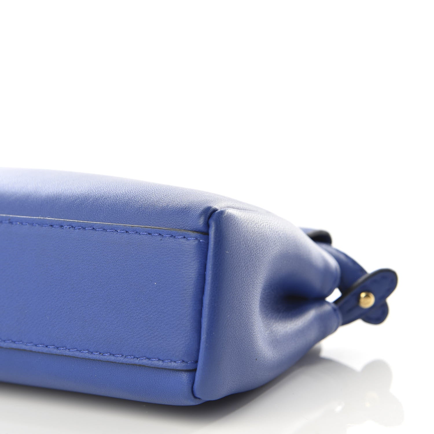 Fendi Shiny Nappa Micro Peekaboo Iconic Satchel Bluette 6 of 8