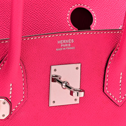 Hermes Epsom Birkin 30 Rose Tyrien 7 of 10