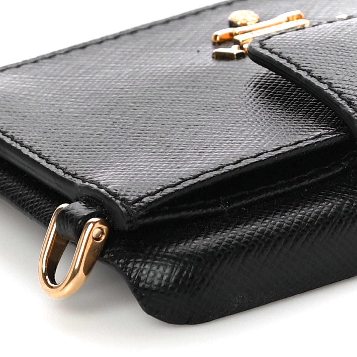 Saffiano Metal iPhone XS Max Case Black