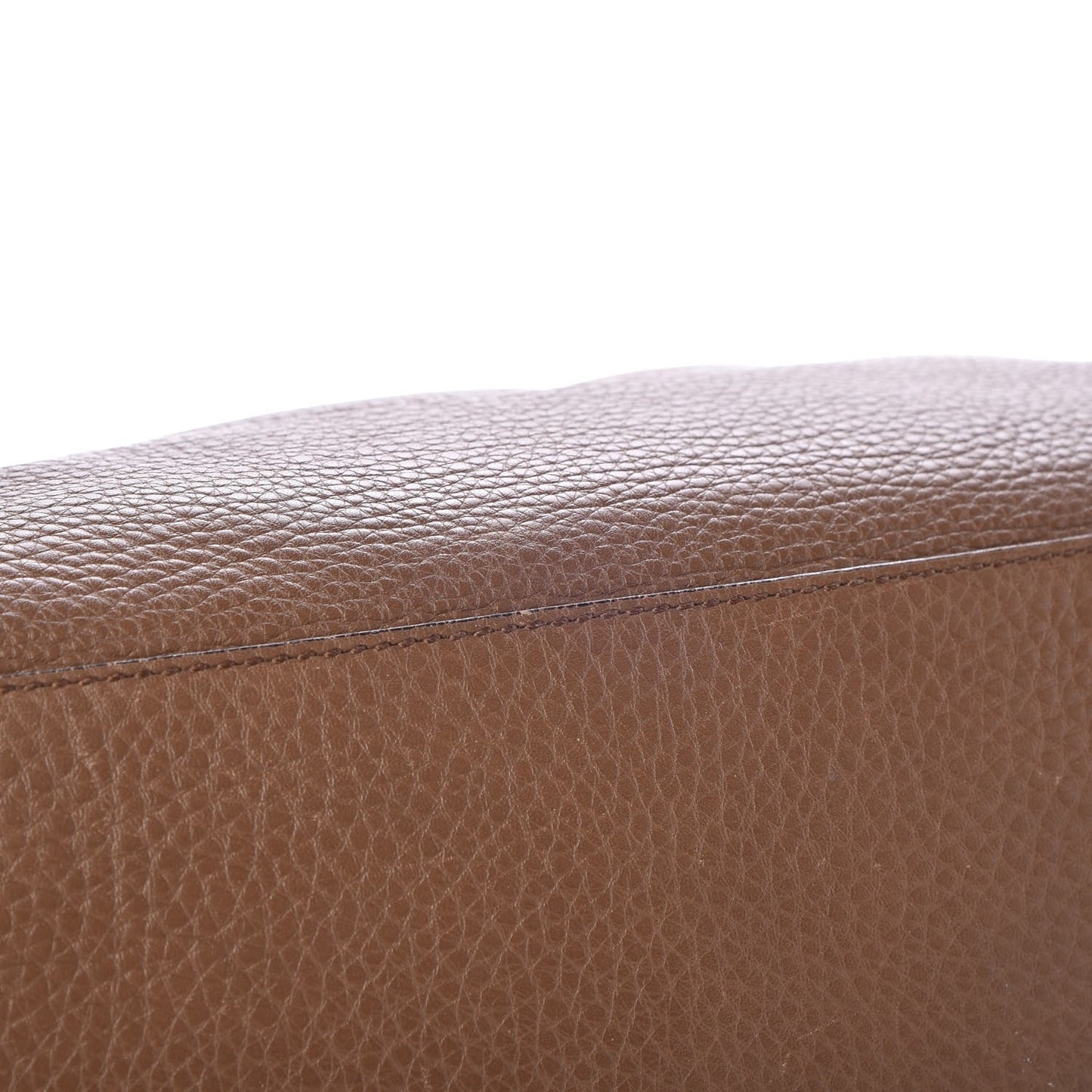 Pebbled Calfskin Medium Soho Chain Shoulder Bag Maple Brown