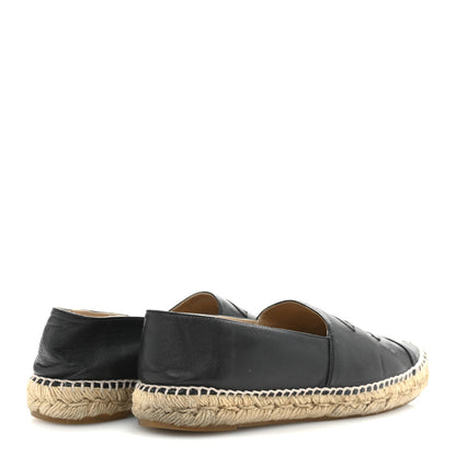 Chanel Lambskin CC Espadrilles 40 Black 5 of 11
