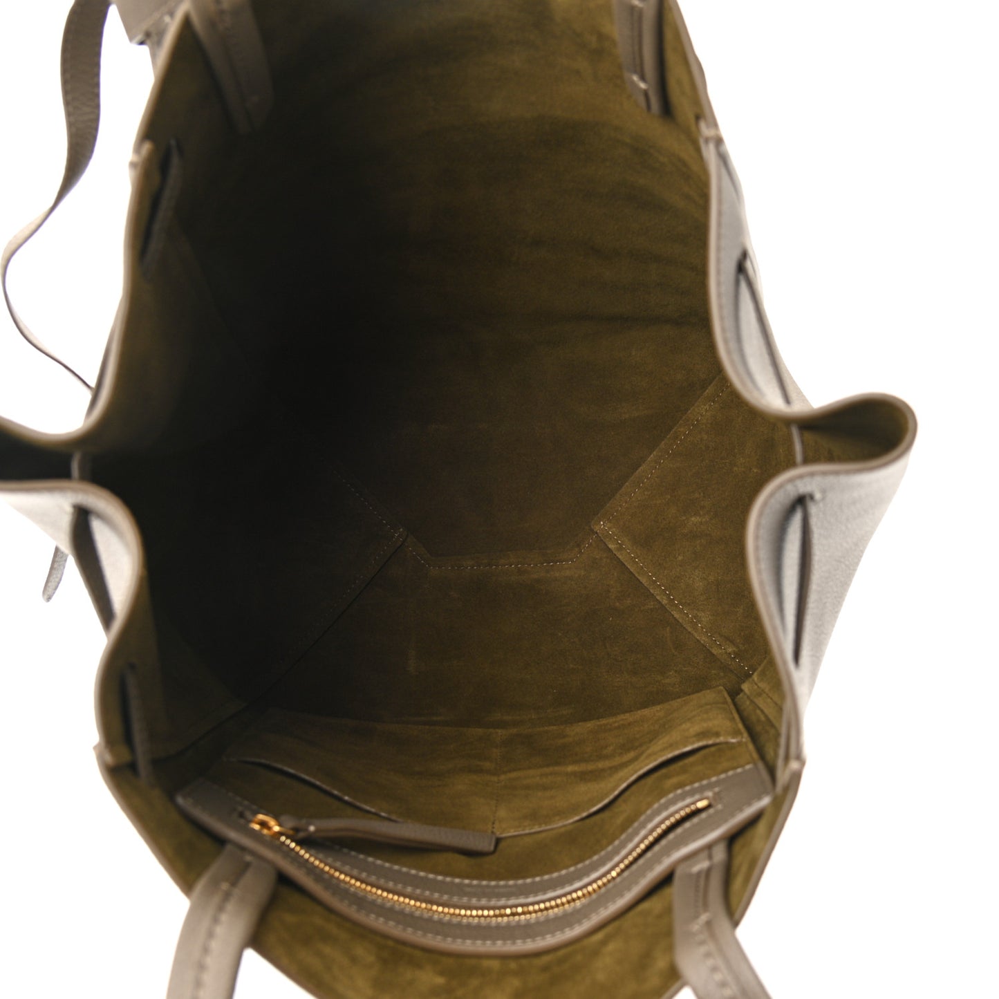 Soft Grained Calfskin Small Belt Cabas Phantom Taupe