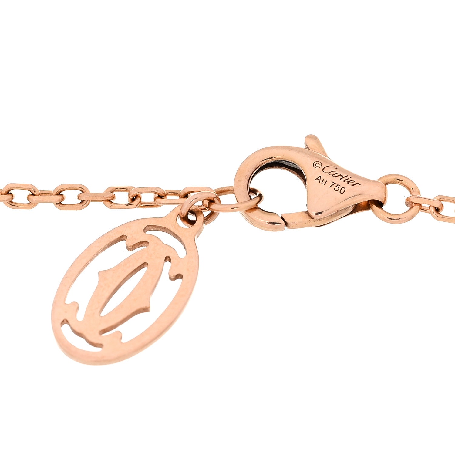 Cartier 18K Pink Gold Diamond SM D'Amour Bracelet 4 of 6