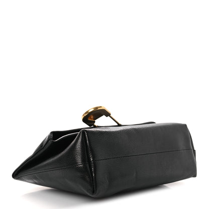 Burberry Grained Calfskin Pin Clutch Black 4 of 12