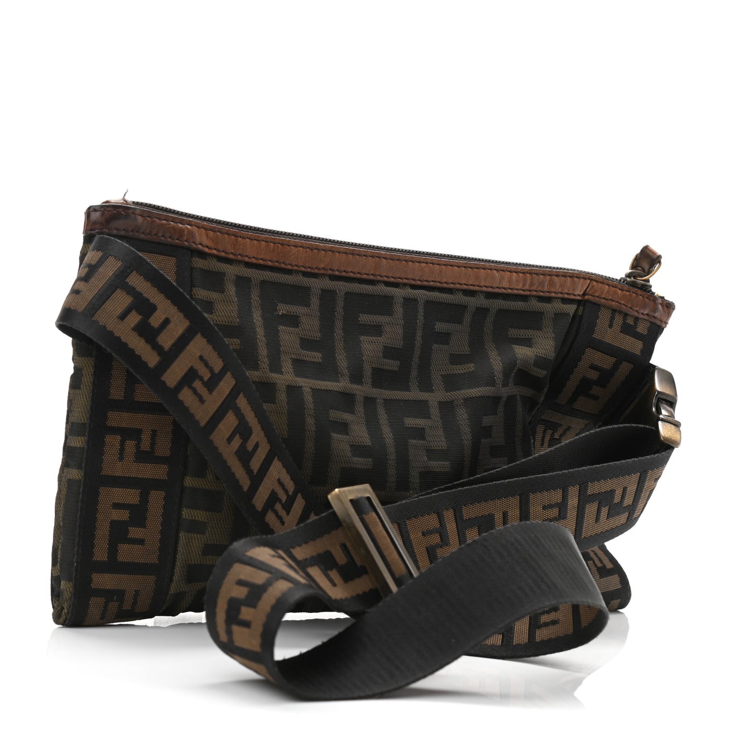 Zucca Vitello Patchwork Belt Bag Tobacco Sabbia