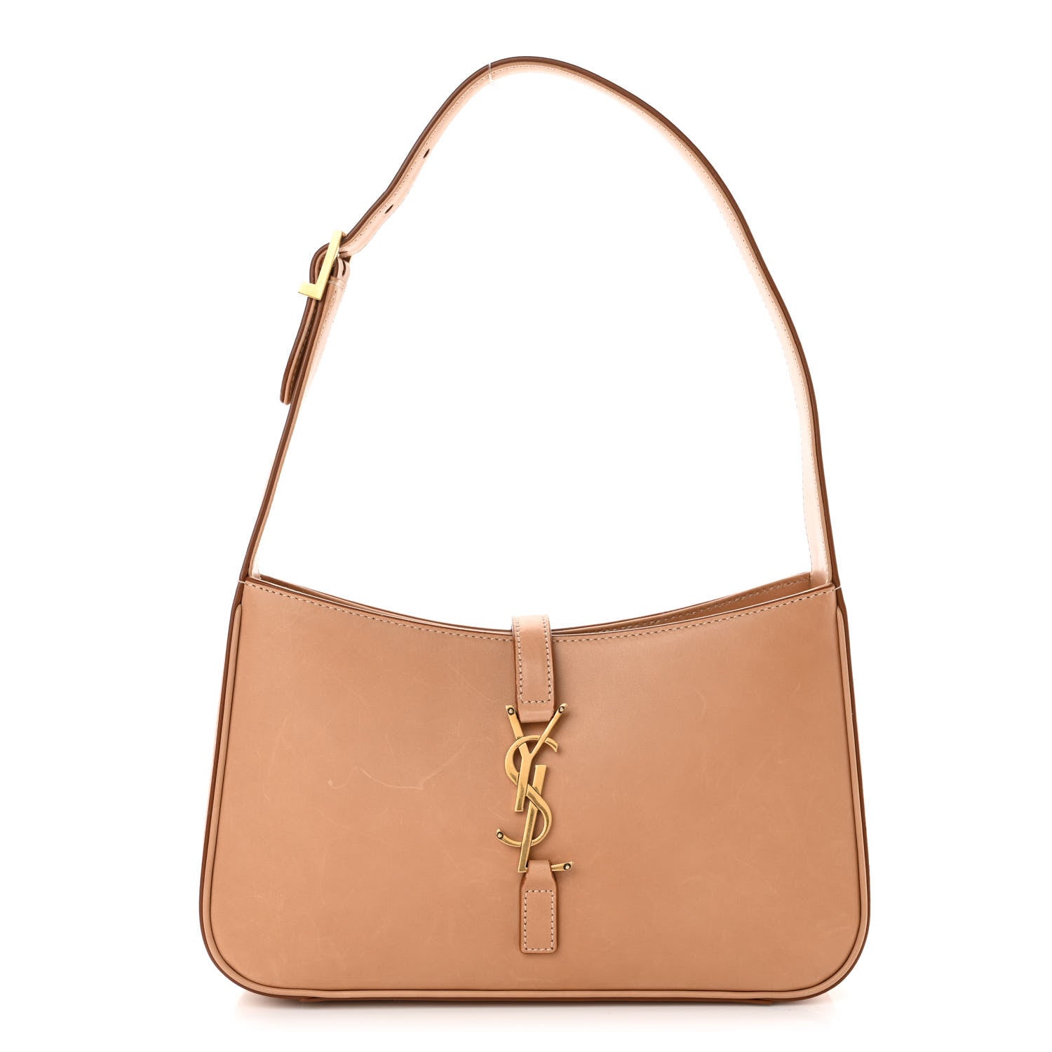 Saint Laurent Smooth Calfskin Le 5 A 7 Hobo Brown 1 of 14