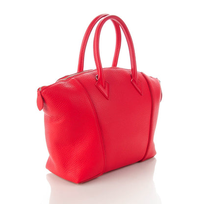 Louis Vuitton Cuir Taurillon Soft Lockit PM Rubis 3 of 7