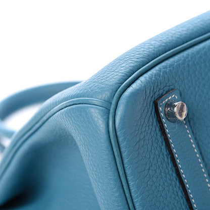 Hermes Togo Birkin 35 Blue Jean 9 of 13