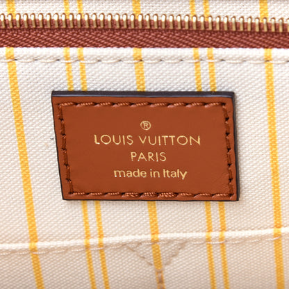 Louis Vuitton Raffia Calfskin Monogram Giant Onthego MM Tan 7 of 13