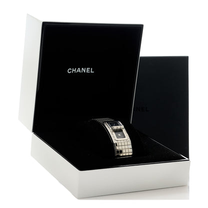 Chanel Stainless Steel Diamond 21mm Code Coco Quartz Watch Black 5 of 5