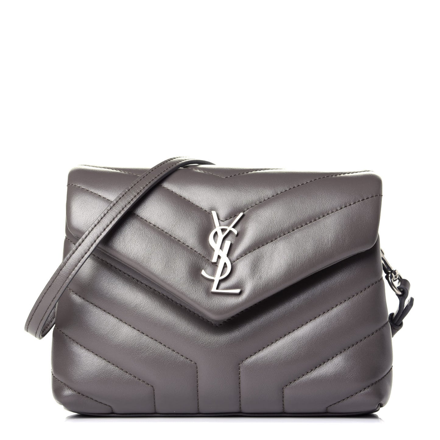 Calfskin Y Quilted Monogram Toy Loulou Crossbody Bag Earth